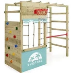 Kletterger&uuml;st Wickey Smart Action mit Basketballkorb in Himmelblau - Himmelblau