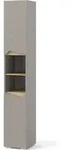 Badschrank Vicco Marelle Greige/Artisan 30 x 180 cm mit T&uuml;ren, und offenen...