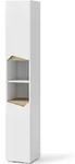 Badschrank Vicco Marelle Wei&szlig;/Artisan 30 x 180 cm mit T&uuml;ren, und offenen...