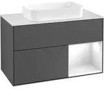 Villeroy & Boch V&B Waschtischunterschrank FINION 1000x603x501 Abdpl bl Reg anth