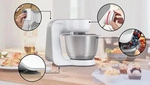 Bosch Serie 4 MUM58200, 3,9 l, Wei&szlig;, 1,1 m, 2,7 l, 800 g, Edelstahl - Wei&szlig;
