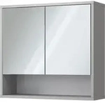 Badspiegelschrank Vicco Eliza Grau 70 x 65 cm mit 2 T&uuml;ren, Model 40695 - Grau