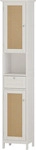 Badschrank Vicco Rosario Wei&szlig; 32 x 170 cm mit 2 T&uuml;ren und Schublade, Model...
