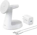 Anker Kabellose Ladestation (3-in-1, Magnetischer St&auml;nder) Wei&szlig; - Wei&szlig;