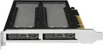 Icy Dock MB842MP-B, SSD-Geh&auml;use, M.2, PCI Express 4.0, PCI Express 3.0, Schwarz,