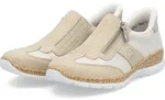 Rieker Damen Slipper Schuhe N42G5-60 beige , Schuhgr&ouml;&szlig;e:36 EU - Beige - 36