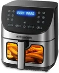 Steinborg Hei&szlig;luftfritteuse | 8 Liter | Heissluftfritteuse | 4 in 1 Mini...