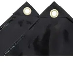 vidaXL Abdeckplane 650 g/m2 3x5 m Schwarz - Schwarz