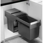 HAILO Abfallsorter TANDEM 28 ab 40 cm Schrankbreite / AS Tandem 4. Generation - Grau