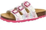 Pantolette Bioline Flower Kids 27 - Wei&szlig; - 27