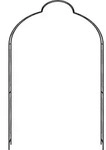vidaXL Rosenbogen Schwarz 150 x 34 x 240 cm Eisen - Schwarz