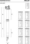 XLC SP-S14 Suspension Dropper teleskopisch 322/31,6 mm interne F&uuml;hrung...