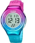 Calypso Damen Analog Uhr Sport Kautschuk Armbanduhr pink t&uuml;rkisblau UK5841/1 - Rosa