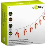 10er LED-Lichterkette "Zuckerstangen" - Rot/Transparent