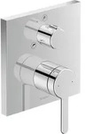 Einhebel-Wannenmischer C.1 UP m Umstellven u Sich-kom eckig chrom chrom - Silber