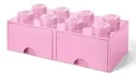 LEGO 2x4 Aufbewahrungsbox mit Schubladen, rosa - Rosa