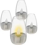 Kleine Solar Tischlampe - 10 x 6,5 cm / 4 St&uuml;ck - Deko Tisch Solarlampe