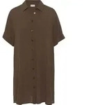 LASCANA Longbluse braun Gr&ouml;&szlig;e 40 - Braun - 40