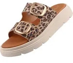 Tamaris Damen Pantolette, braun(leopard (360)), Gr. 36 - Braun - 36