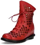 Laura Vita Lara Vita Sommerstiefel Schn&uuml;rstiefel Rot - Rot - 38