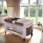 tectake&reg; Kinder Reisebett Hund klappbar und h&ouml;henverstellbar inklusive Tragetasche,