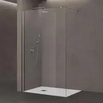 doporro Luxus Duschwand f&uuml;r Dusche Duschabtrennung 50x200cm Walk-In Dusche 8mm