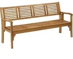 Dehner Klappbank Douglas, 4-Sitzer, ca. 180 x 61.5 x 89.5 cm, FSC&reg;-es...