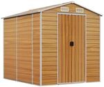 vidaXL Gartenhaus Hellbraun 191 x 215 x 198 cm Verzinkter Stahl