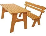 DEGAMO Gartenset Sitzgruppe Gartengarnitur FREITAL 2-teilig 150cm, Holz Kiefer massiv