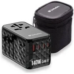 Verbatim GaN III Uni.Travel Adap 140W Welt-zu-Welt UTA-10 32125 - Schwarz