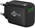 18 W USB-A QC Schnellladeger&auml;t schwarz - Schwarz