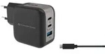 Conceptronic ALTHEA17B 3-Port 67W GaN USB PD Charger - Schwarz