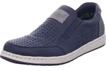 Rieker Herren-Slipper Blau-Wei&szlig;-Grau, Farbe:blau, EU Gr&ouml;&szlig;e:40 - Blau - 40