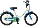 Bachtenkirch Kinderfahrrad Polizei 16 Zoll kristallwei&szlig;/blau/neon - Blau