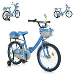 Byox Kinderfahrrad 20 Zoll 2002, St&uuml;tzr&auml;der, Klingel, H&ouml;he einstellbar,...