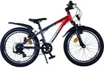Volare XC Race Kinderfahrrad - 20 Zoll - 7 G&auml;nge - Rot/Grau - Rot