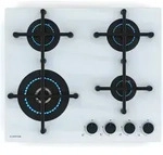 Klarstein Illuminosa 4 Gaskochfeld - 4 Sabaf-Brenner, 4 kW Wokbrenner, Geh&auml;rtetes