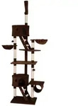 lionto Kratzbaum mit Deckenspanner, 230-250 cm gro&szlig;er Aktivit&auml;tsturm mit 2...