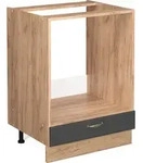 Herdumbauschrank Vicco Fame-Line Anthrazit-Gold 60 cm ohne Arbeitsplatte, Model...