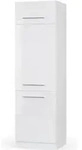 K&uuml;hlumbauschrank Vicco Fame-Line Wei&szlig; Hochglanz 60 cm, Model 33531 - Wei&szlig;