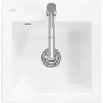 Villeroy & Boch 331500KR Einbausp&uuml;le Subway 50 S 525x510mm - Wei&szlig;/Beige
