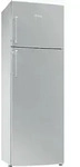 Smeg K&uuml;hl-Gefrierkombination FD32ES 306 l, silber, freistehend - Silber
