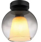 Globo Lighting Deckenleuchte Metall schwarz matt, 1x E27 - Schwarz