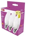 EMOS LED Lampe Candle 3er Pack, 4,2W Ersatz f&uuml;r 40W, Kerzenlampe mit E14...