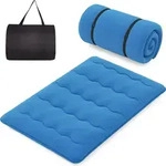 COSTWAY Matratze mit waschbarem Bezug und Tragetasche, Tatami-Matte faltbar,