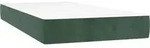 vidaXL Taschenfederkernmatratze Mittel Dunkelgr&uuml;n 100x210x20 cm Samt -...