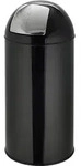 hjh OFFICE M&uuml;lleimer 35 Liter PUSH 35L Abfalleimer M&uuml;lltrenner rund f&uuml;r K&uuml;che,