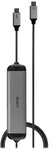 USB 3.2-C Micro Dock (aluminium/schwarz, USB Power Delivery) - Schwarz/Grau