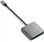 Satechi ST-H4CPDM, USB Typ-C, USB Typ-C, 10000 Mbit/s, 60 Hz, Grau, 100 W - Grau