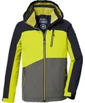 Killtec KOW 370 BYS JCKT Skijacke Kinder Jungen gr&uuml;n 152 - Grau/Gelb - 152